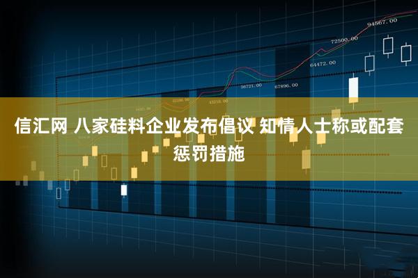 信汇网 八家硅料企业发布倡议 知情人士称或配套惩罚措施